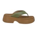 Tamanco modare feminino plataforma casual 7210.206 verde