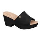 Tamanco Modare Feminino Salto Plataforma Anabela Preto - Tamanco Modare Feminino Salto Plataforma Anabela Preto -