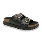 Tamanco Moleca Casual Tiras Grossas Fivela Feminino Preto