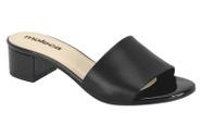 Tamanco Moleca Feminino De Salto Bloco Com Design Estiloso Preto Tamanco Moleca Feminino De Salto Bloco Com Design Estiloso Preto