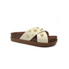 Tamanco Moleca Flatform 5500.112 Branco Off