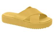 Tamanco Papete Feminino Moleca Slide Tiras Plataforma Flat