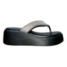 Tamanco Plataforma de Dedo com Pedrarias Feminino Vizzano 6525.104 Preto