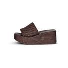 Tamanco Plataforma Feminino Corda Brown - Joana
