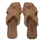 Tamanco Rasteira Feminino Melshoes T/010 Bronze Tamanco Rasteira Feminino Melshoes T/010 Bronze