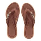 Tamanco Rasteira Grendha 19318 Mais Conforto Sinton Marrom