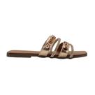 Tamanco Rasteira Melshoes Feminino Bronze Tamanco Rasteira Melshoes Feminino Bronze