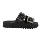 Tamanco Slide Infantil Grendene Kids Barbie Silver Preto Chumbo
