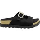 Tamanco Slide Plataforma Moleca Camurça Flex Fivela Cravejada Feminina Tamanco Slide Plataforma Moleca Camurça Flex Fivela Cravejada Feminina