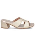 Tamanco usaflex salto bloco couro ref al20007 feminino Tamanco usaflex salto bloco couro ref al20007 feminino