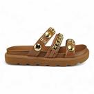Tamanco vizzano 6510102 papete flat det dourado Tamanco vizzano 6510102 papete flat det dourado