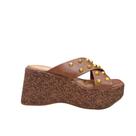 Tamanco Vizzano 6559.102 Salto Anabela 8cm com Tachas Tamanco Vizzano 6559.102 Salto Anabela 8cm com Tachas