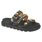 Tamanco Vizzano Feminino Preto Tratorado Design Charmoso -