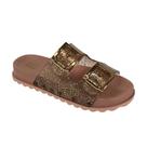 Tamanco Zaxy Slide Partner Infantil 18913 Nude Glitter