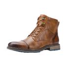 Tamanho 7 ~ 13 Botas masculinas retrô 2023 Moda Confortável Botas de couro de primavera