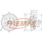 Tambor de freio Traseiro Chevrolet Celta 2000 a 2016 FREMAX