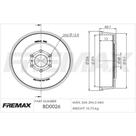 Tambor de freio Traseiro Nissan Frontier 2007 a 2019 FREMAX