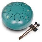 Tambor de língua de aço REGIS 8 Notes 15 cm com bolsa e marretas de malaquita