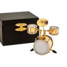 Tambor em miniatura Seawoo Mini Percussion com estojo, enfeite de Natal