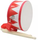 Tambor Infantil 20cm X 10cm - C/ Baquetas E Alça - Liverpool Tambor Infantil 20cm X 10cm - C/ Baquetas E Alça - Liverpool