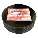 Tambores Cake Board Maritide redondos pretos de 10 polegadas, pacote com 6