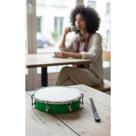 Tamborim 6" ABS Pele Leitosa c/ Baqueta e Chave
