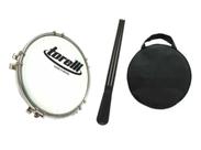 Tamborim 6 ''Torelli TT408 - Aço 10 Afin. P. Leitosa + Acessórios
