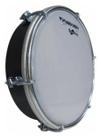 Tamborim spanking vanguarda abs preto 6" pele leitosa