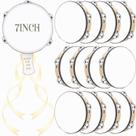 Tambourine Lukmaa de 7 polegadas para adultos, conjunto de 12 com etiquetas de presente