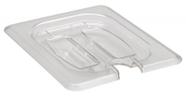 TAMPA 1/6 Em POLICARBONATO COM Abertura Para Colheres Para Cubas Gastronômicas GN 1/6 Em POLI CAMBRO
