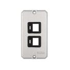 Tampa 2 Postos RJ45 Alumínio 1/2 e 3/4'' para Condulete - Tramontina Tampa 2 Postos RJ45 Alumínio 1/2 e 3/4'' para Condulete - Tramontina