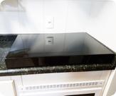 Tampa Acrílica Preta para Cooktop 5 Bocas - 73 x 50 x 8cm