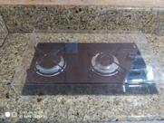 Tampa Acrílica Transparente para Cooktop - 52 x 31 x 8cm - 2 Bocas