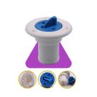 Tampa água de deck, cor: branco e azul