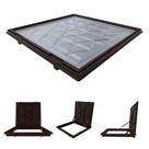 Tampa Articulada Rebaixada para Casa de Maquina de Piscina TCM60X603MSPM Marrom Real Aluminio