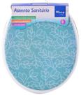 Tampa Assento Sanitário Acolchoado Decorado Oval Universal Flores