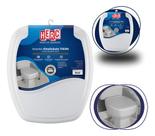 Tampa Assento Sanitário Almofadado Thema Herc Branco Confortável Universal Macio Fácil Limpeza