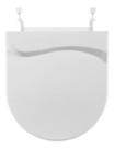 Tampa Assento Vaso Incepa Calypso Polipropileno Branco Astra