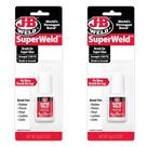 Tampa Brush-On Superglue J-B Weld SuperWeld, 6 ml, pacote com 2 unidades, transparente