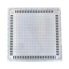 Tampa Casa de Máquina para Piscina B2 Lisa Simples com Grelha 80x80cm Branco GDA