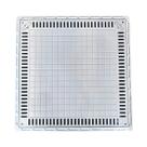 Tampa Casa de Máquina Piscina Lisa Simples Grelha 80x80cm B2