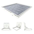 Tampa Casa Máquina TCMRS9EE90BSPM 90x90cm Rebaixo Bege Real Aluminio