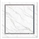 Tampa Casa Máquinas 80x80 Articulada Rebaixada com Grelha Invisível GDA Cor Branco