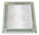 Tampa Casa Máquinas 80x80 Simples Rebaixada com Grelha Aparente GDA Cor Bege