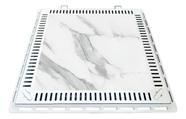 Tampa Casa Máquinas 80x80 Simples Rebaixada com Grelha Aparente GDA Cor Branco