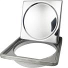 Tampa Cega E Caixilho Porta Grelha 10x10 Aço Inox Kit Banheiro Tampão Caixa Sifonada Quadrado Suporte Ralo Antiodor 10cm Sacada Box Lavabo