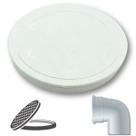Tampa Cega PVC 100MM Branca para Tubo Vedação Hidráulica
