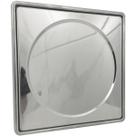 Tampa Cega Ralo 15x15 E Caixilho Porta Grelha Quadrado 15cm Aço Inox Kit Banheiro Tampa Veda Caixa Sifonada Suporte Porta Ralo Antiodor Sacada