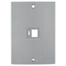 Tampa com suporte 1 tomada RJ 45 para conduletes Plastibox