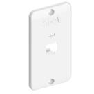 Tampa condulete pvc branca 1 rj45 3/4 inpol Tampa condulete pvc branca 1 rj45 3/4 inpol